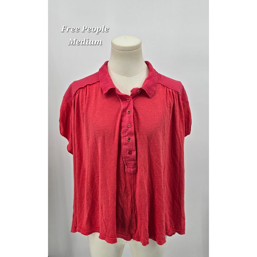 Free People Low Down Popover Swing Henley Top
- Medium